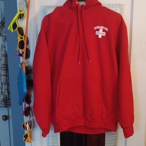 Burkland Pool Red Lifeguard Hoodie